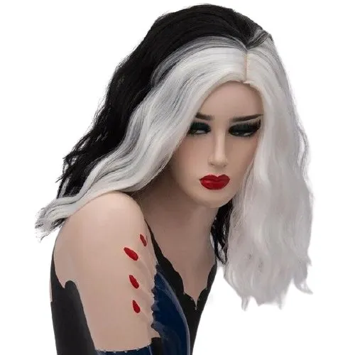 Wig Queen Nevada (White Black)